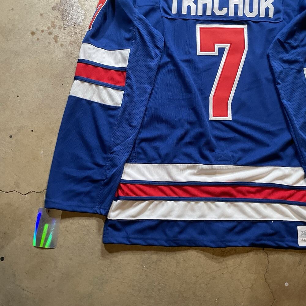 Brady Tkachuk 2026 Olympics Team USA Size XL Jersey Blue - Picture 3 of 8